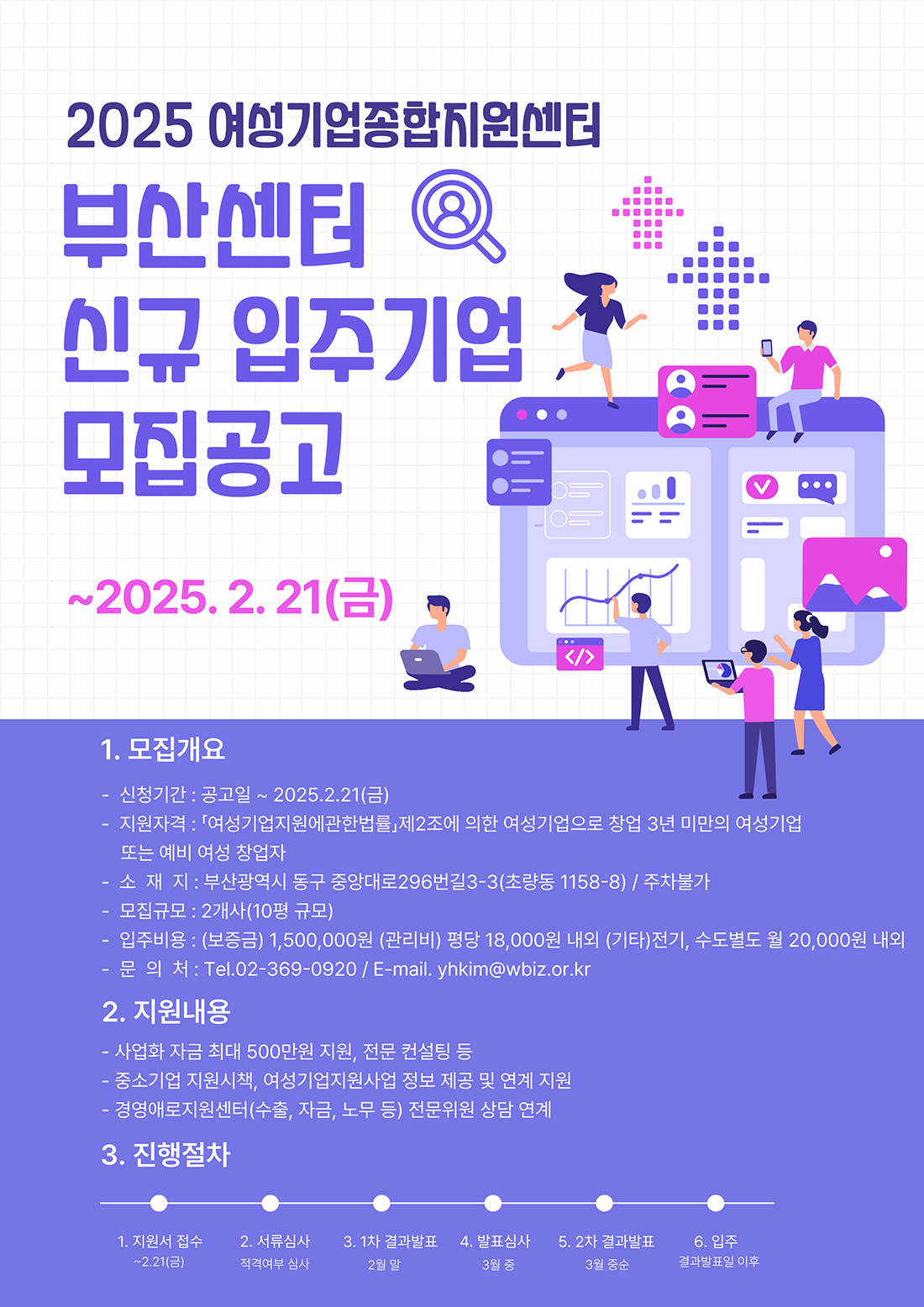 2025 여성기업종합지원센터 부산센터 신규 입주기업 모집공고 ~2025.2.21(금)